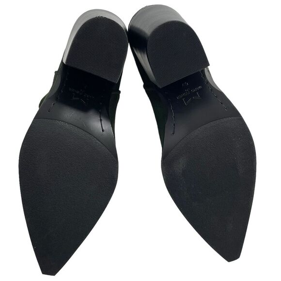 NEW Marc Fisher‎ Gona Western Bootie Dark Green Suede Leather Fall Boots 6 Shoes - Picture 7 of 9